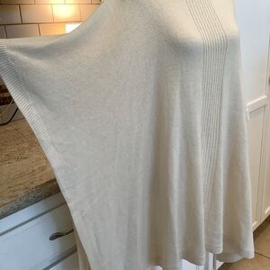 Y London Cream Poncho Sweater OS